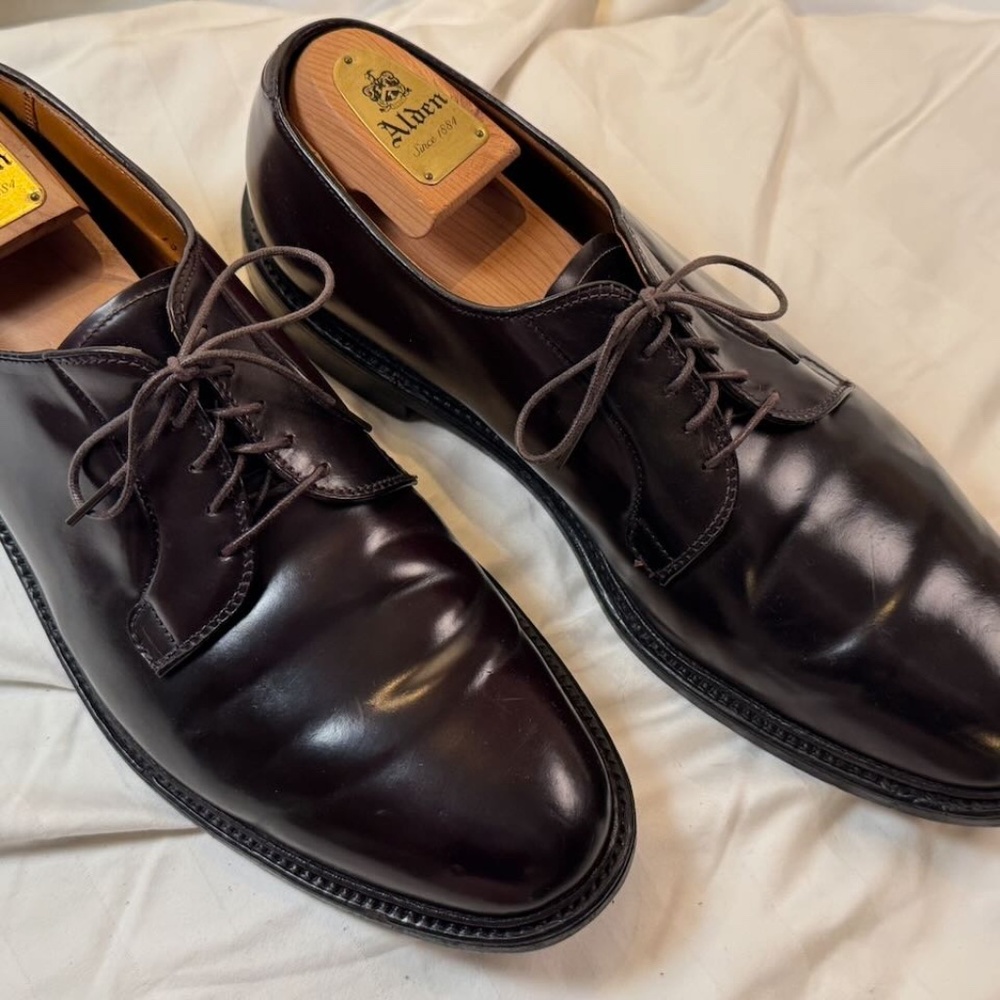 Alden Color 8 Plain Toe Blucher Size 13